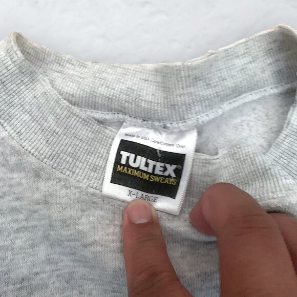 Vintage 1994 TAZ Looney Tunes on Tultex Distressed Sweatshirt - Picture 5 of 6